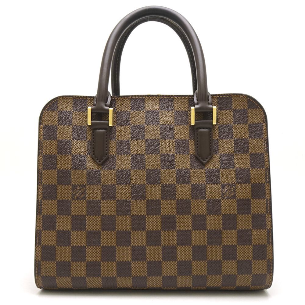 Louis Vuitton Damier Triana Ebene Handbag Brown